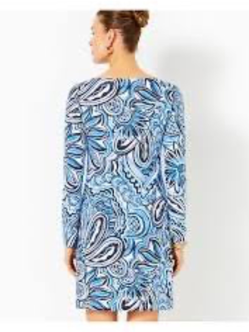 Lilly Pulitzer Maddox Straight Dress sz XXL Resort White Blue UPF 50+ NWOT - Picture 16 of 16